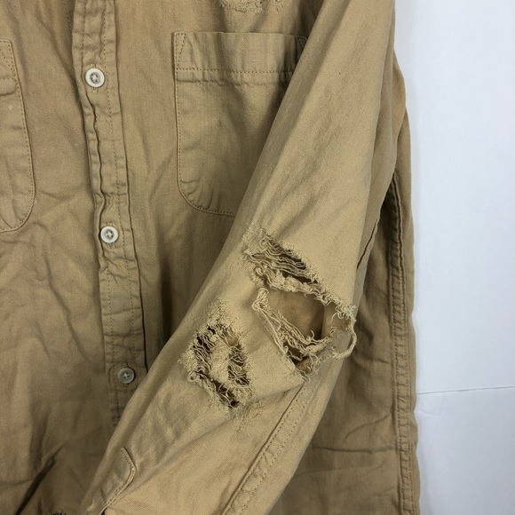 Topman Distressed Twill Shirt Sz S - Picture 8 of 12